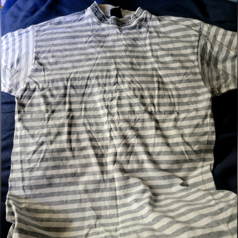 VTG 90’s rush brand stripe shirt S/M
